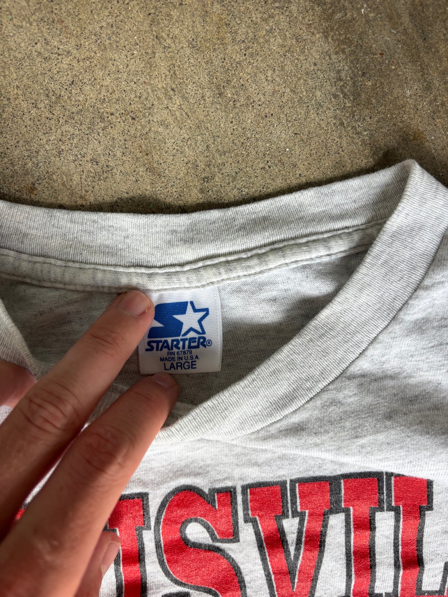 1993 Louisville Basketball National Championship Starter Tee Large