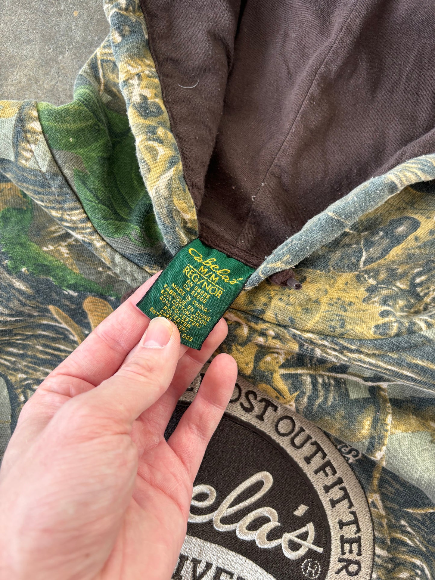 ‘00s Cabelas Camo Hoodie Medium