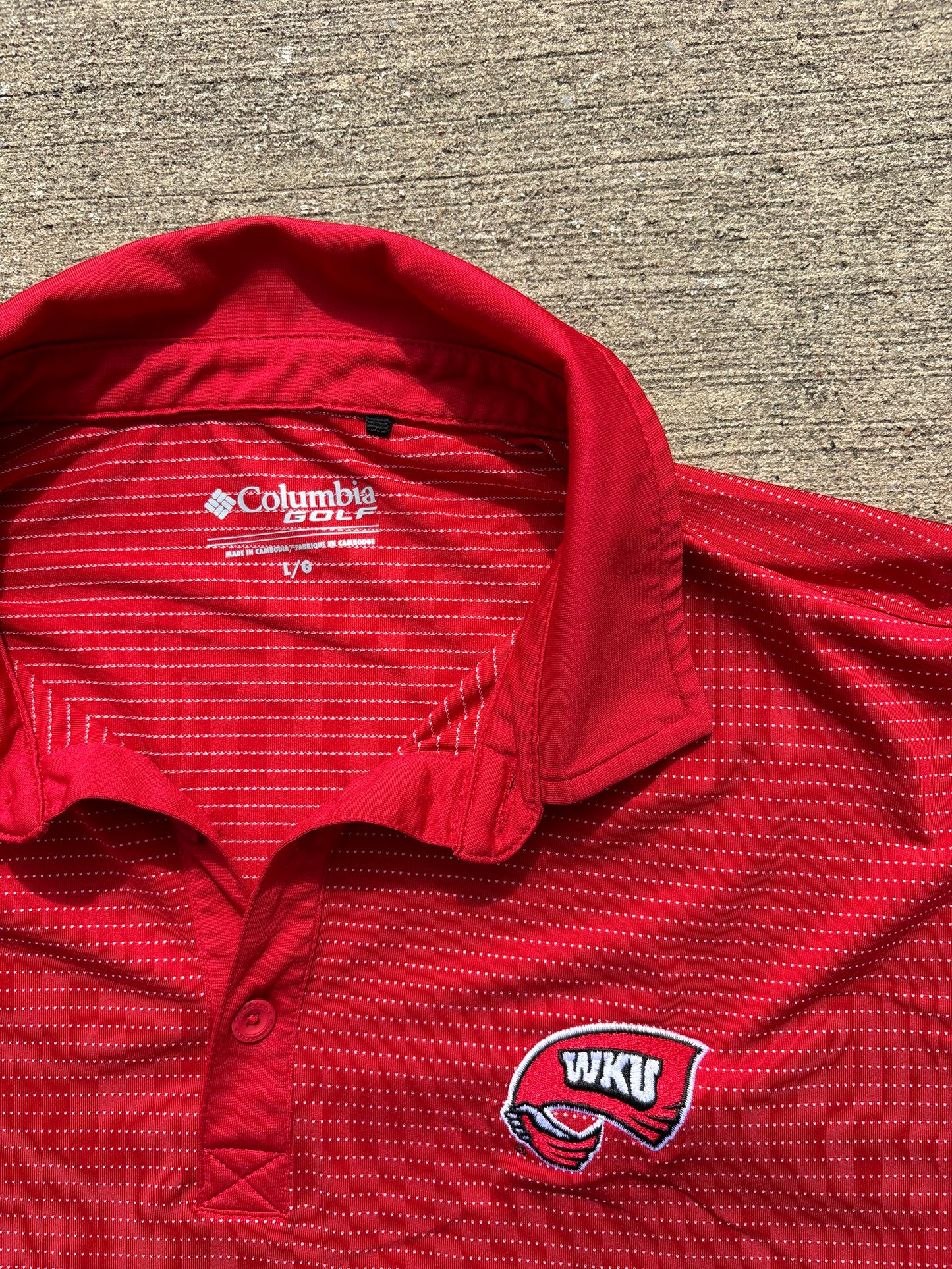 WKU Columbia Polo Large