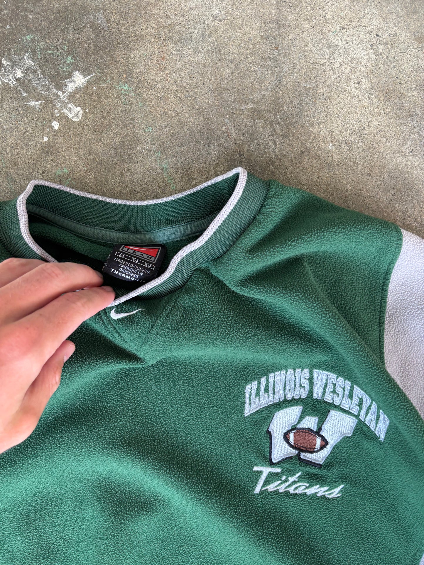 ‘00s Nike Center Swoosh Illinois Windbreaker Sweatshirt XL