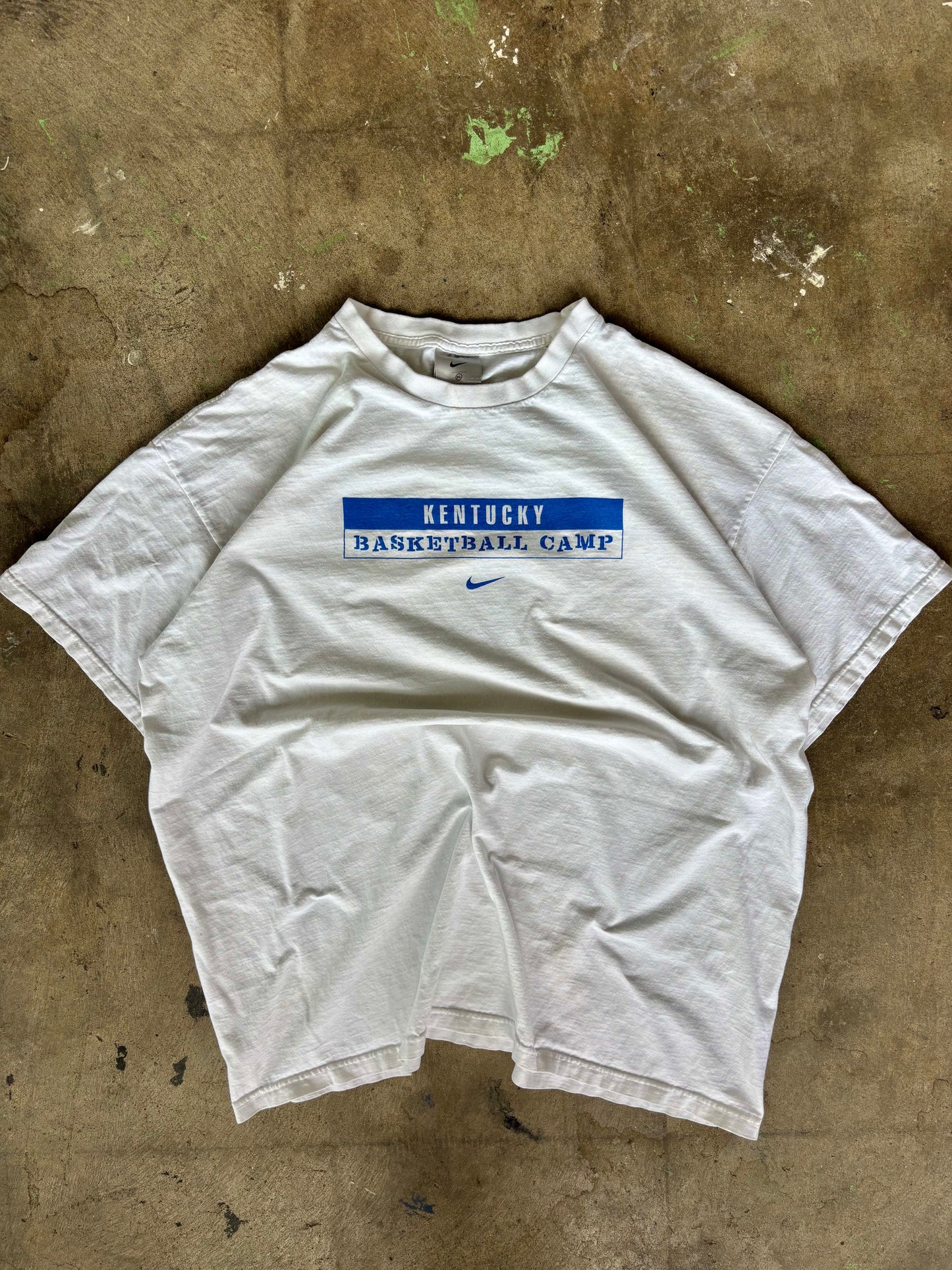 ‘00s Nike Center Swoosh Kentucky Basketball Tee XL