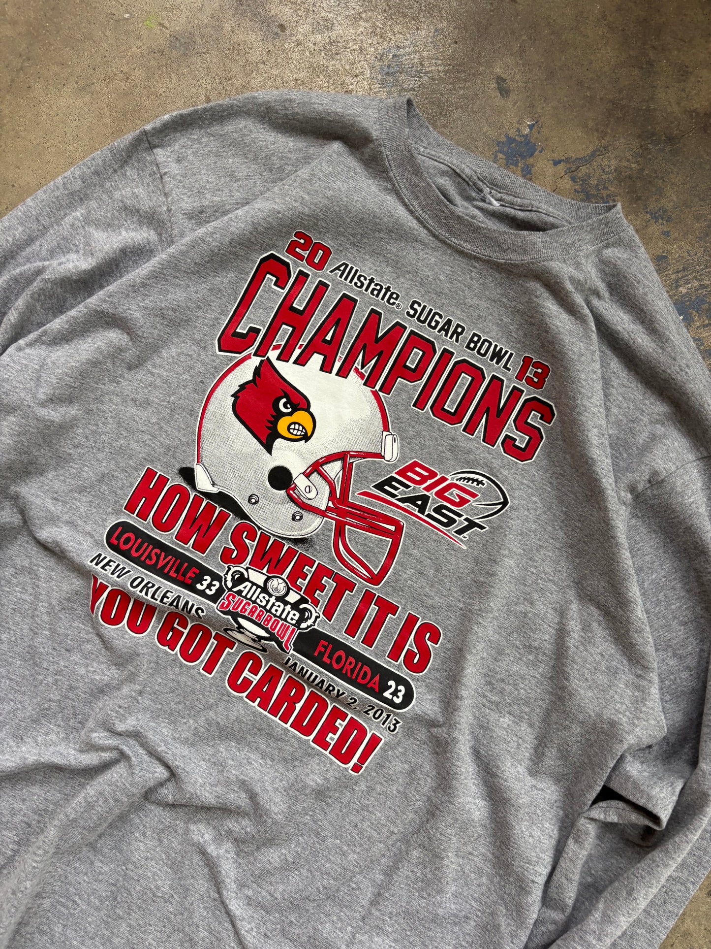 Louisville Football Long Sleeve Tee XL