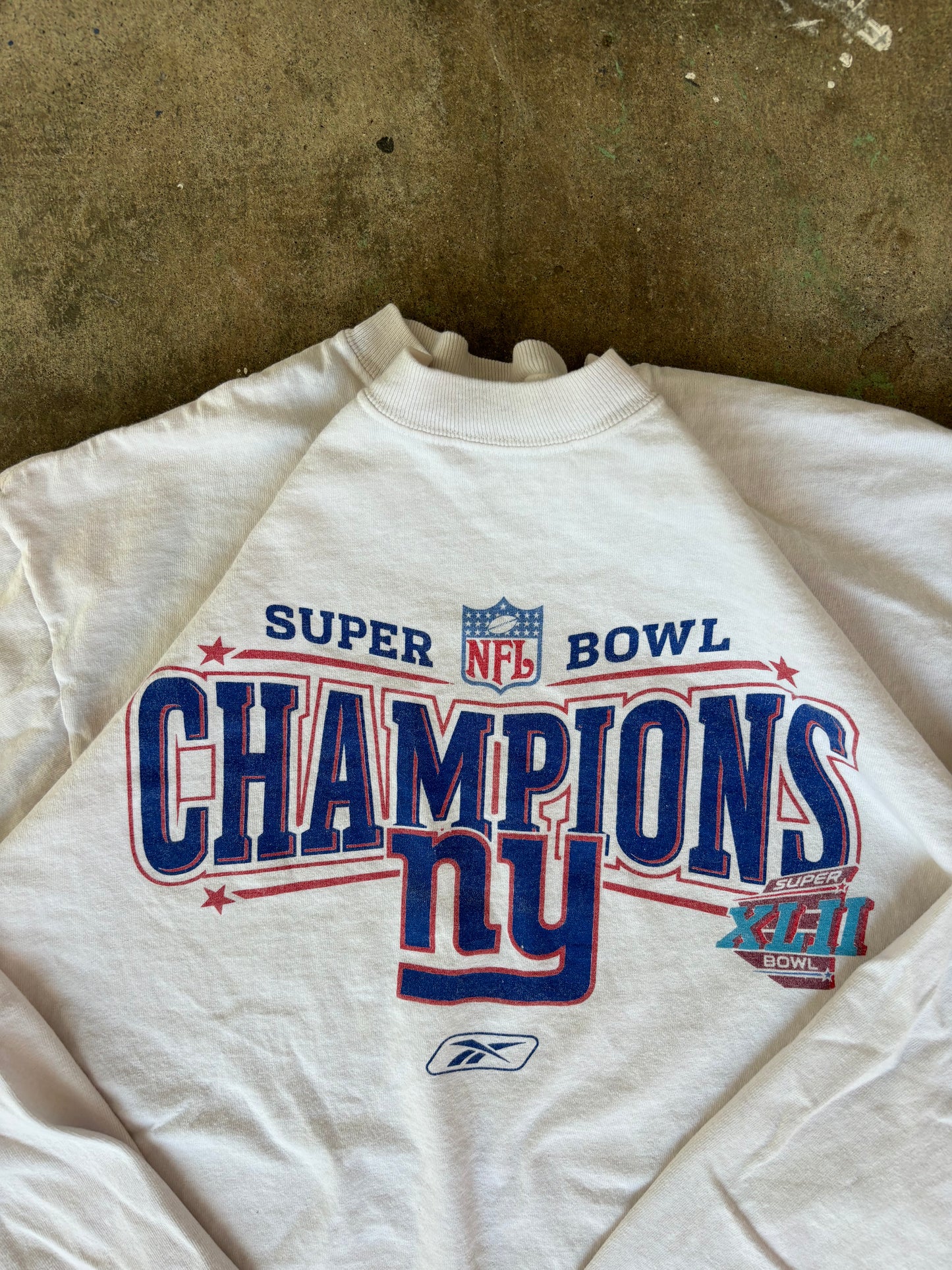 ‘90s New York Giants Super Bowl Long Sleeve Tee Large