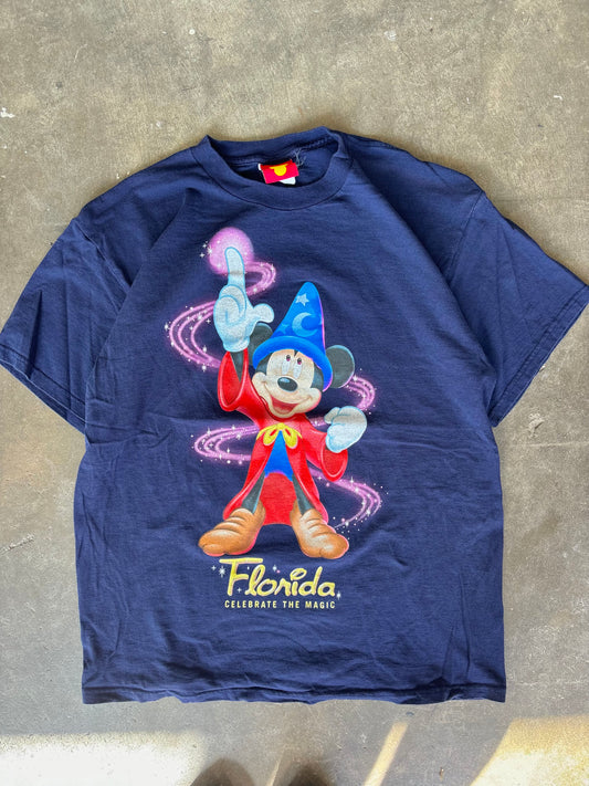 Vintage Mickey Disney Florida Tee Large