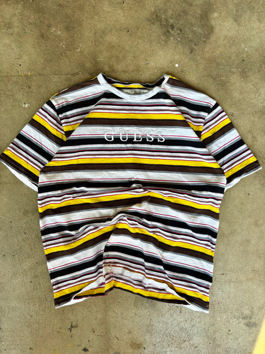 Vintage Guess Originals Striped Tee Large