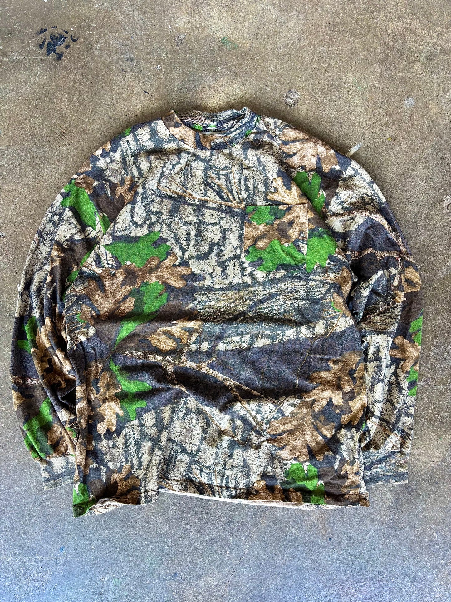 Camo Long Sleeve Tee Large
