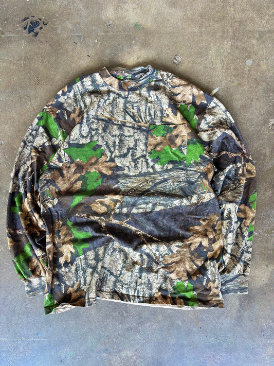 Camo Long Sleeve Tee Large
