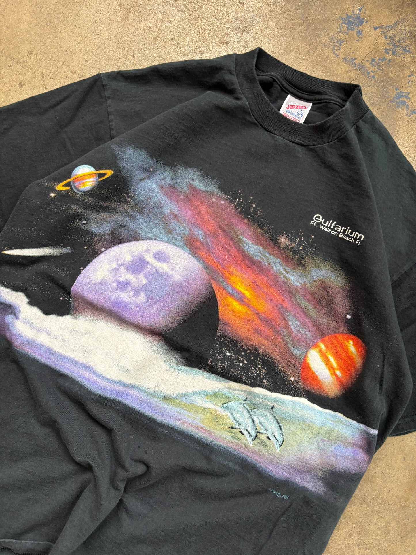 Vintage ‘90s Space Ft. Walton Beach Graphic AOP Tee Large