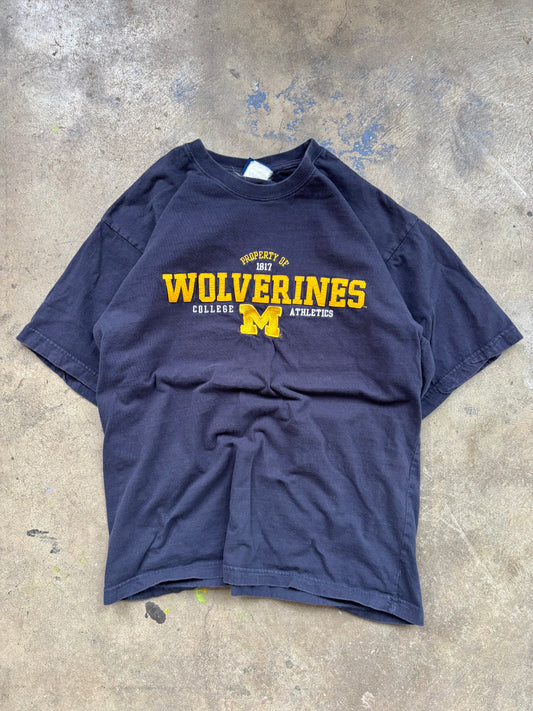 ‘00s Michigan Wolverines Tee Large