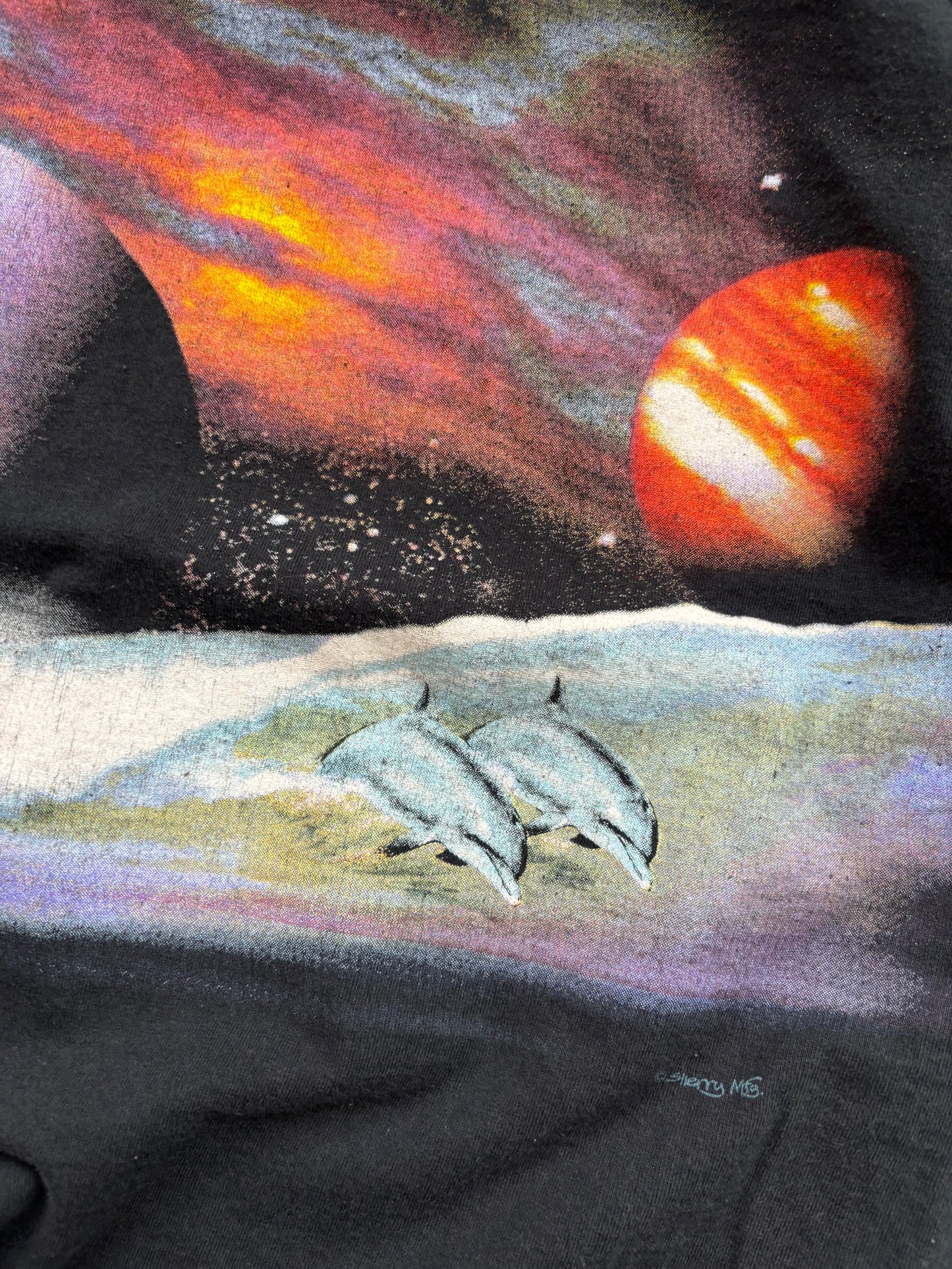 Vintage ‘90s Space Ft. Walton Beach Graphic AOP Tee Large