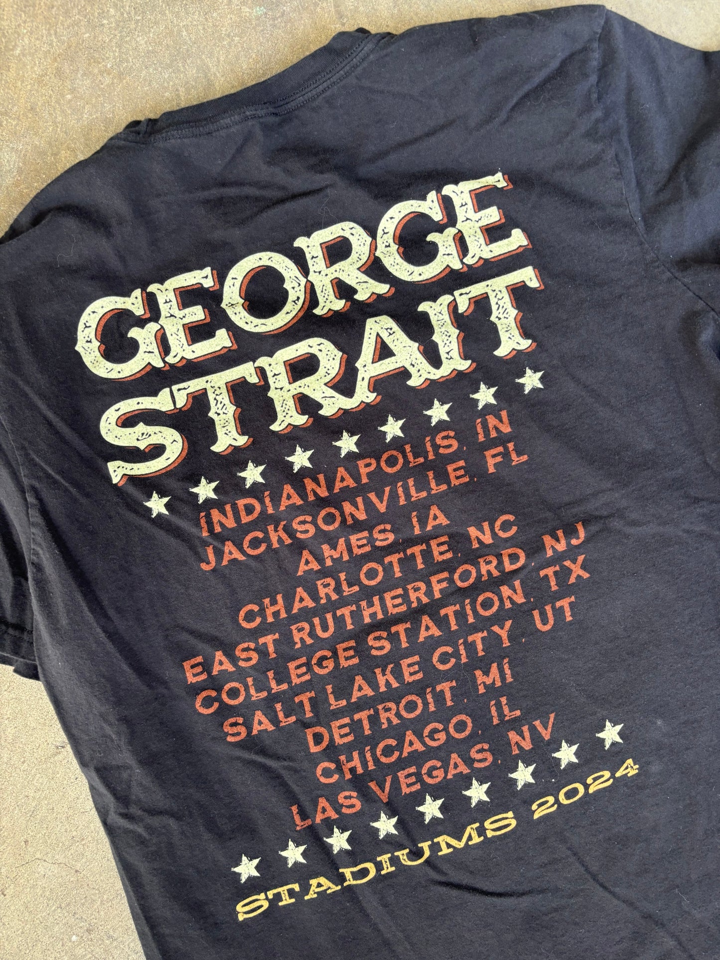 George Strait Tour Tee Medium