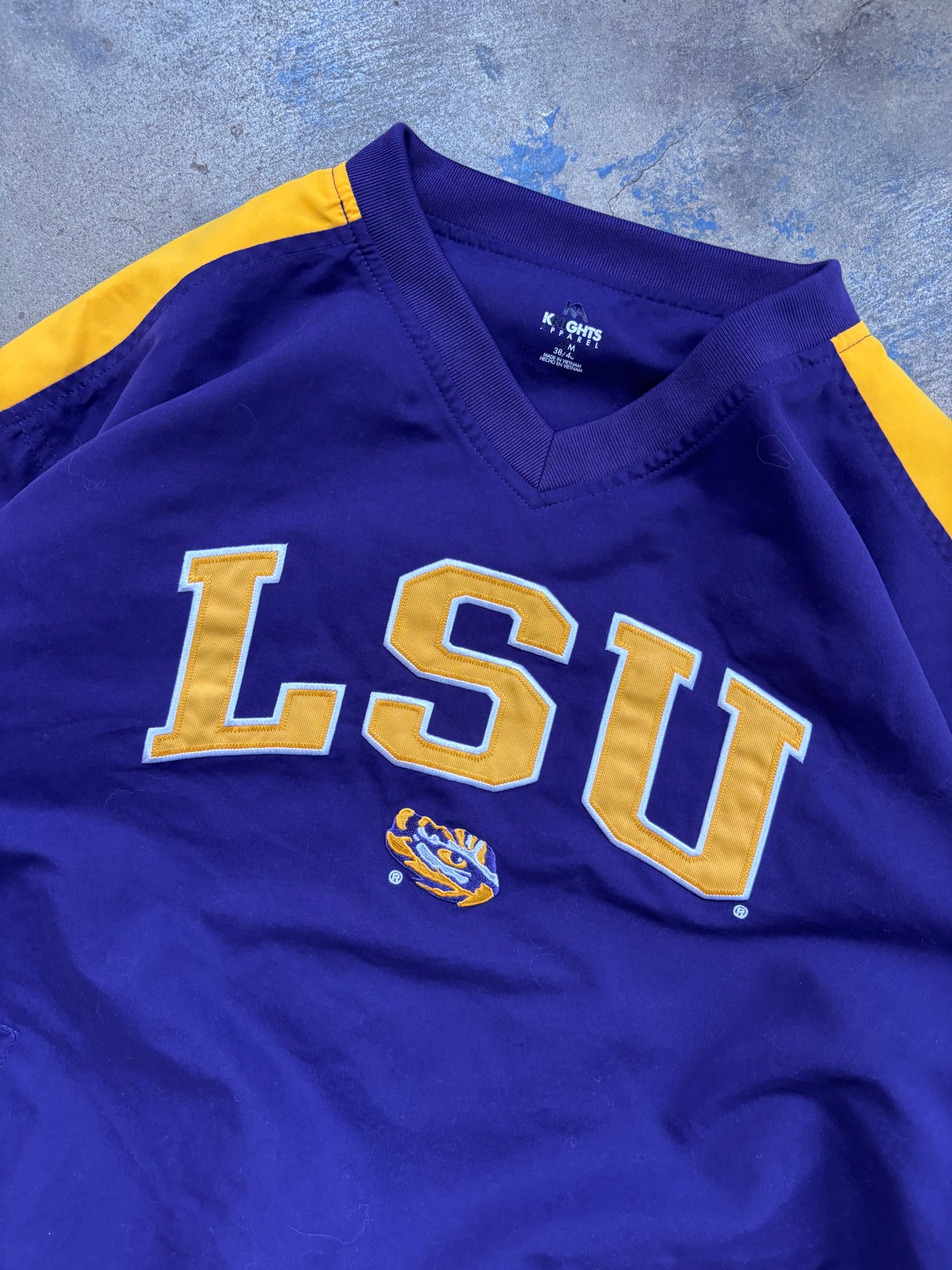 LSU Windbreaker Pullover Medium