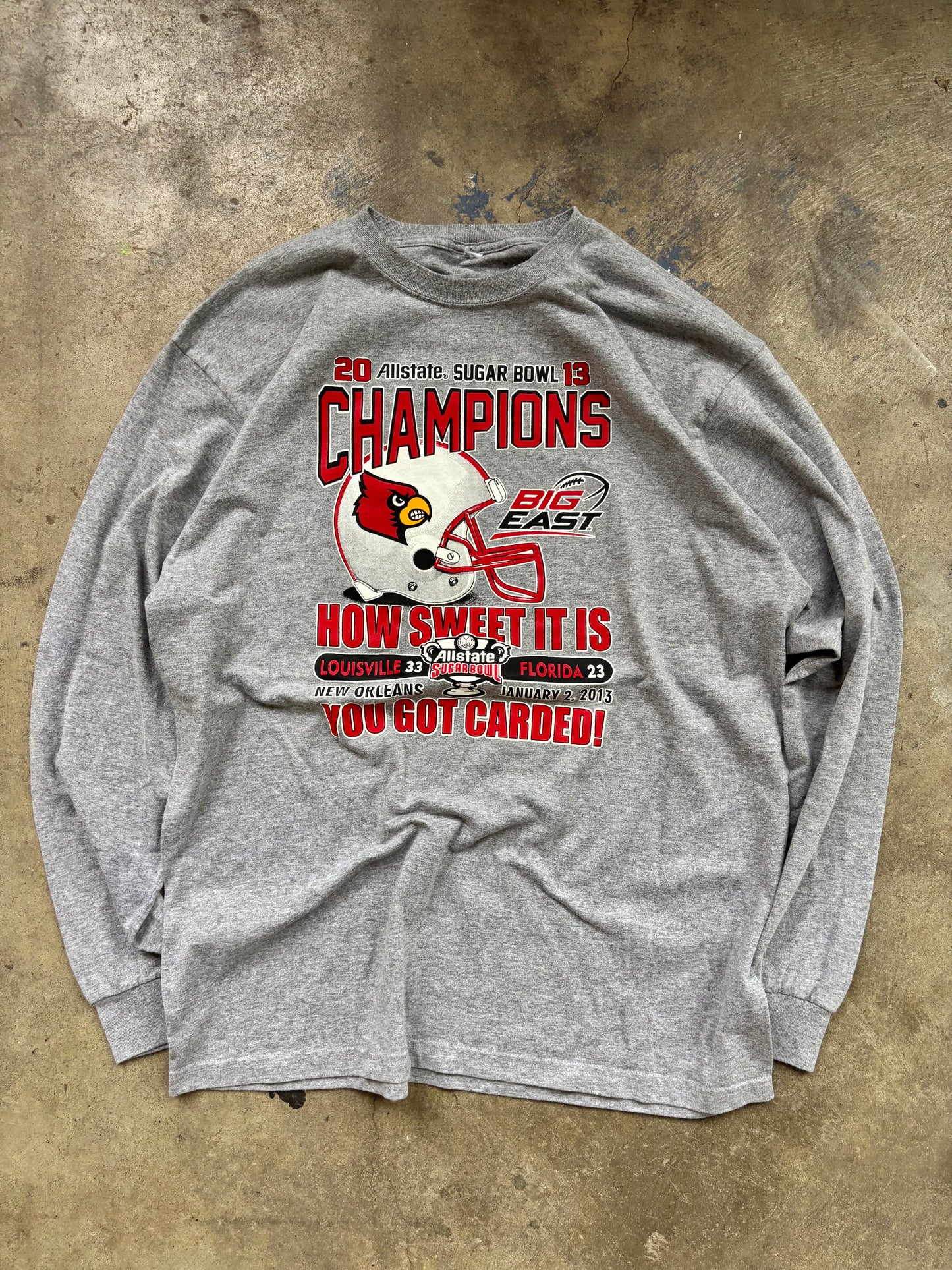 Louisville Football Long Sleeve Tee XL