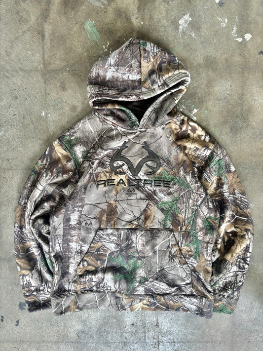 Real tree Camo Hoodie Large