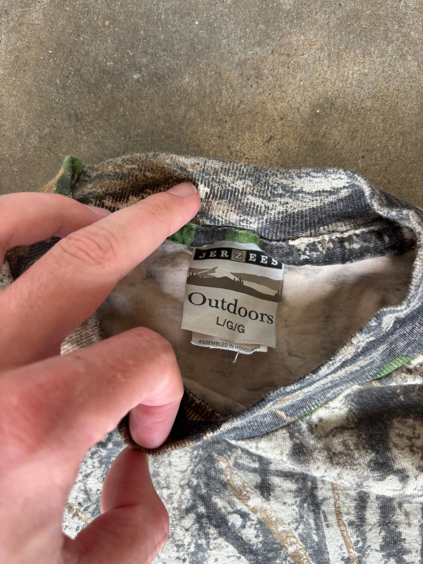 Camo Long Sleeve Tee Large