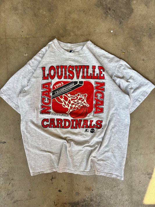 1993 Louisville Basketball National Championship Starter Tee Large