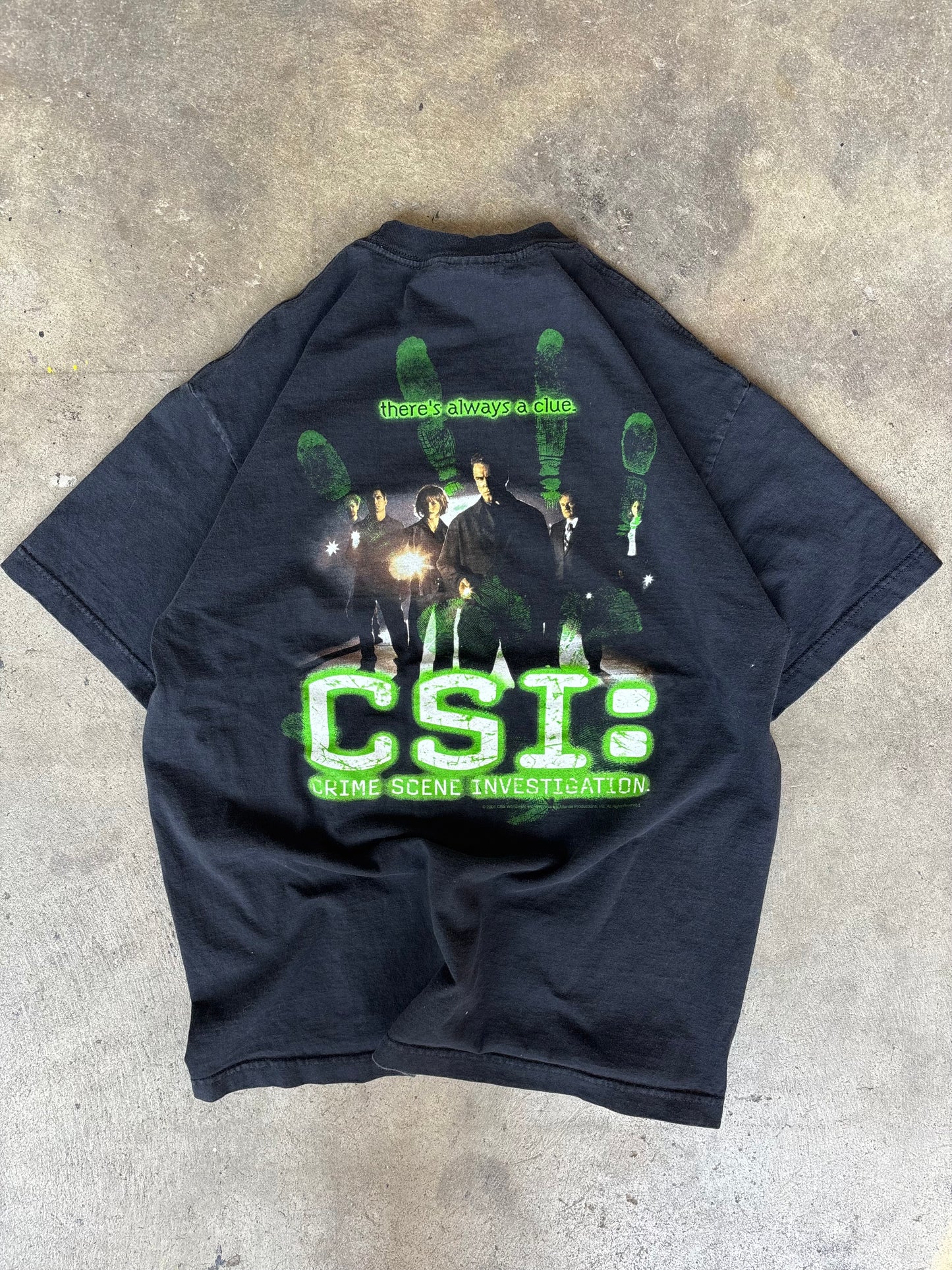 2001 CSI Graphic Tee Large