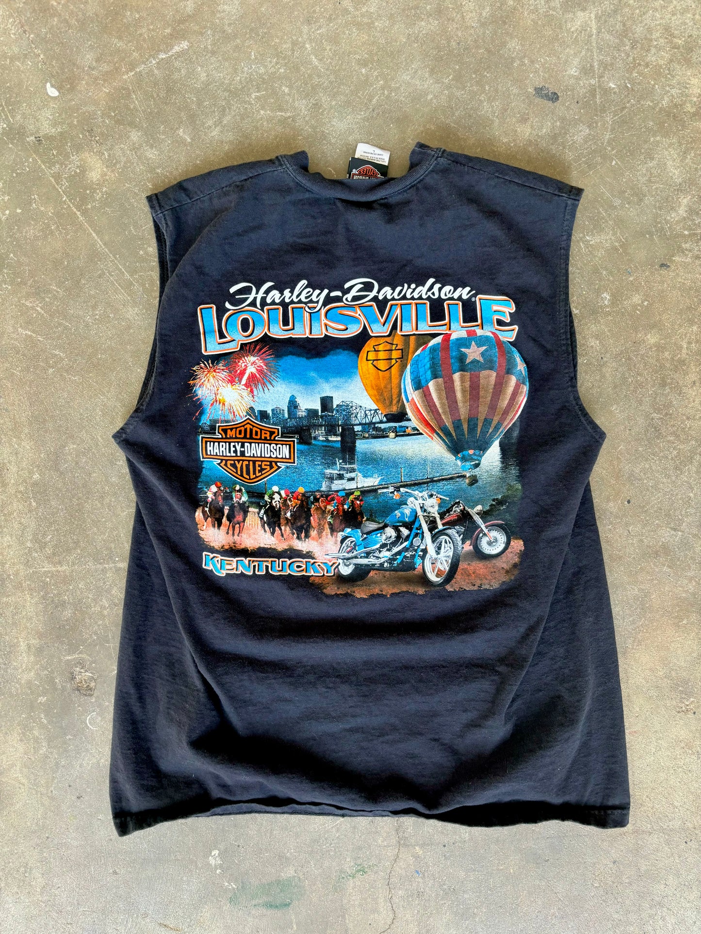 ‘00s Harley Davidson Cutoff Large