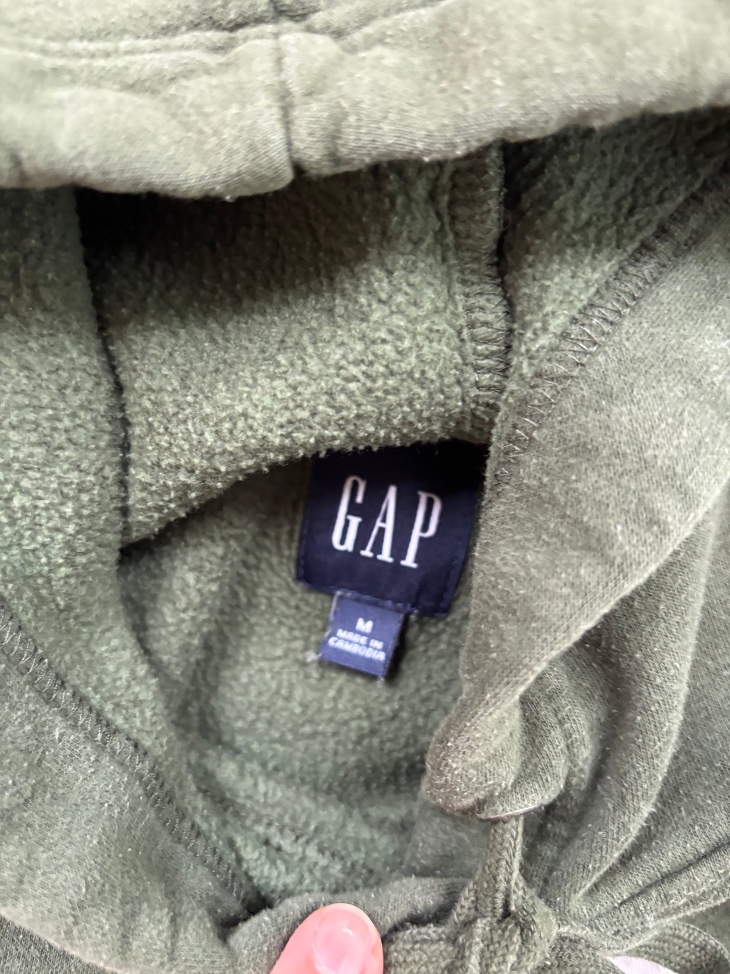 Gap 1969 Olive Green Hoodie Medium