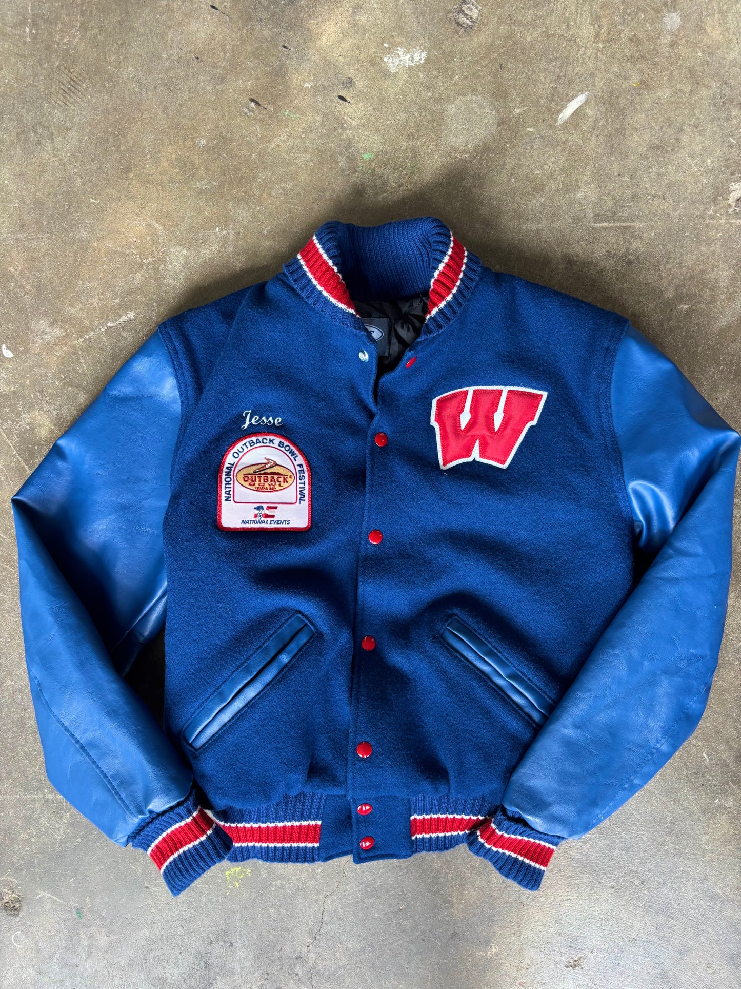 Vintage Letterman Outback Bowl Football Jacket Medium