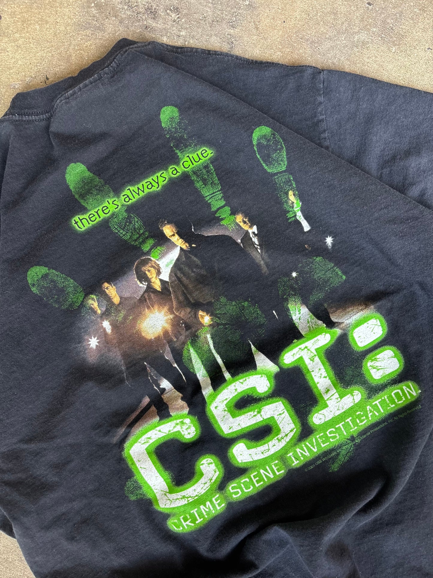 2001 CSI Graphic Tee Large
