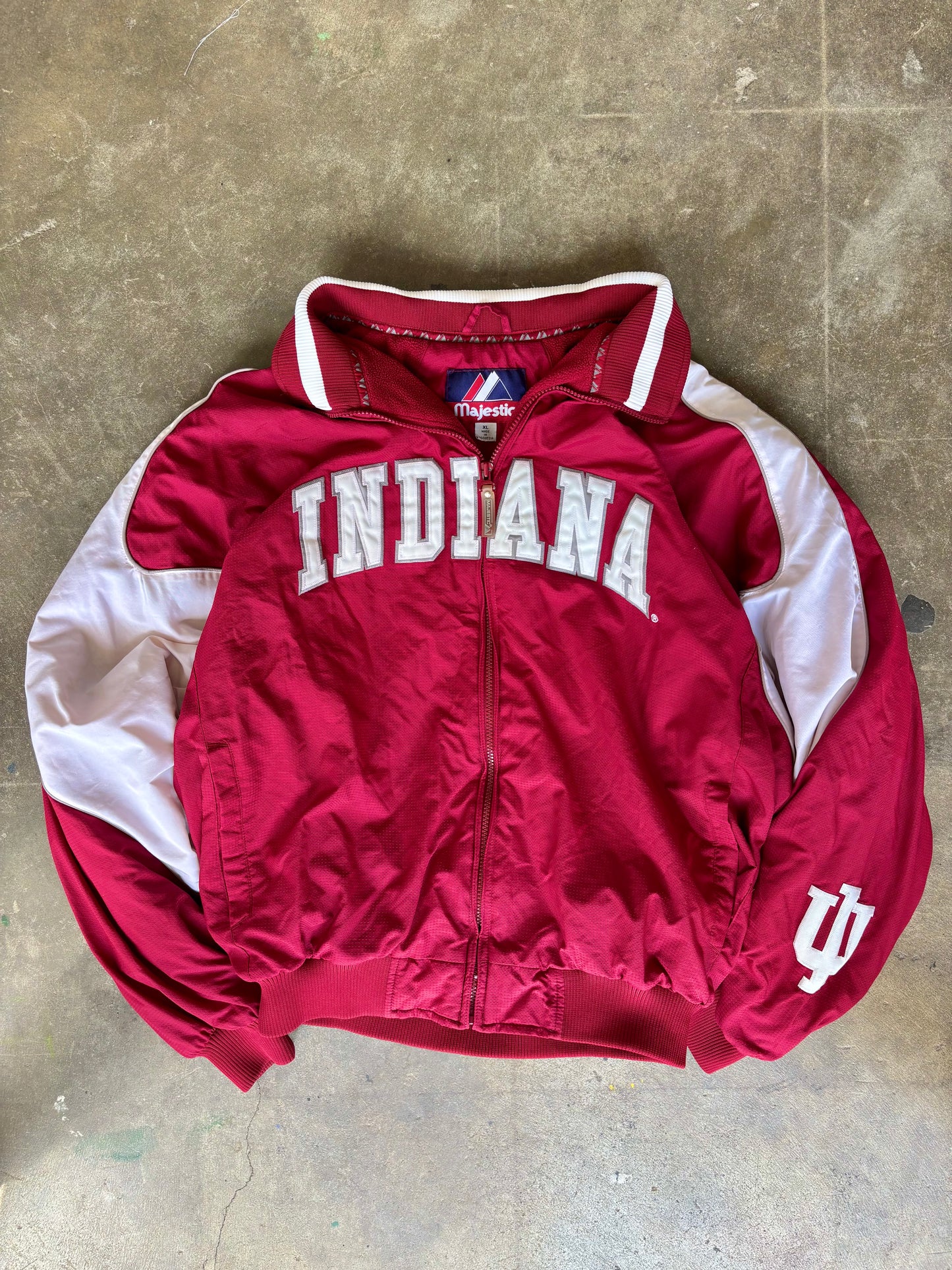Vintage Indiana Hoosiers Majestic Windbreaker Jacket XL