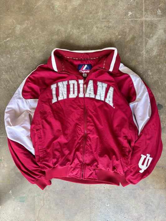 Vintage Indiana Hoosiers Majestic Windbreaker Jacket XL