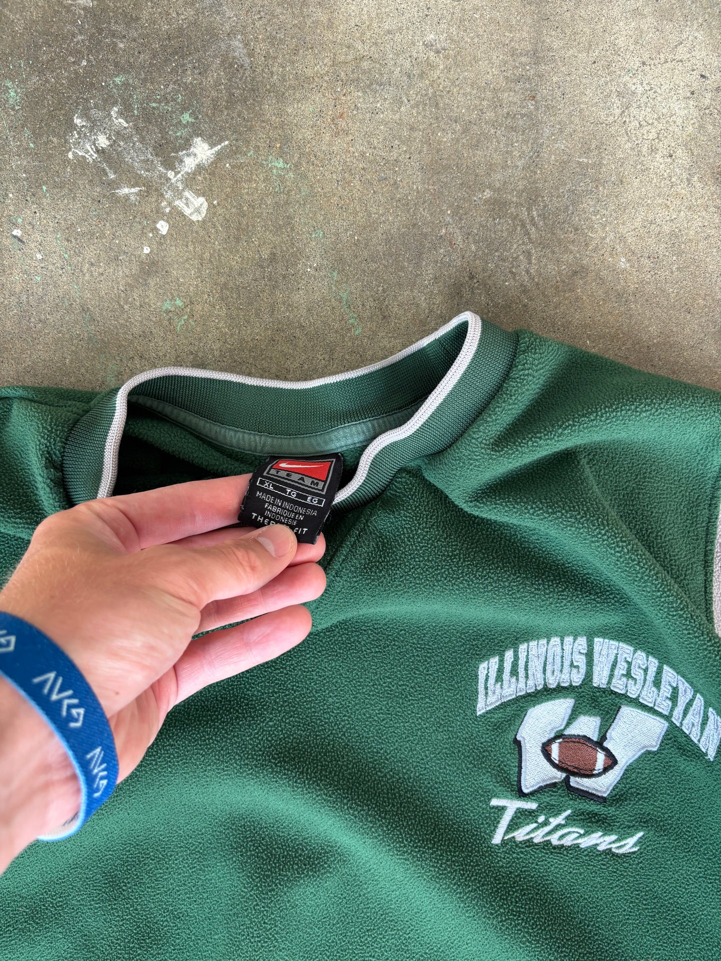 ‘00s Nike Center Swoosh Illinois Windbreaker Sweatshirt XL