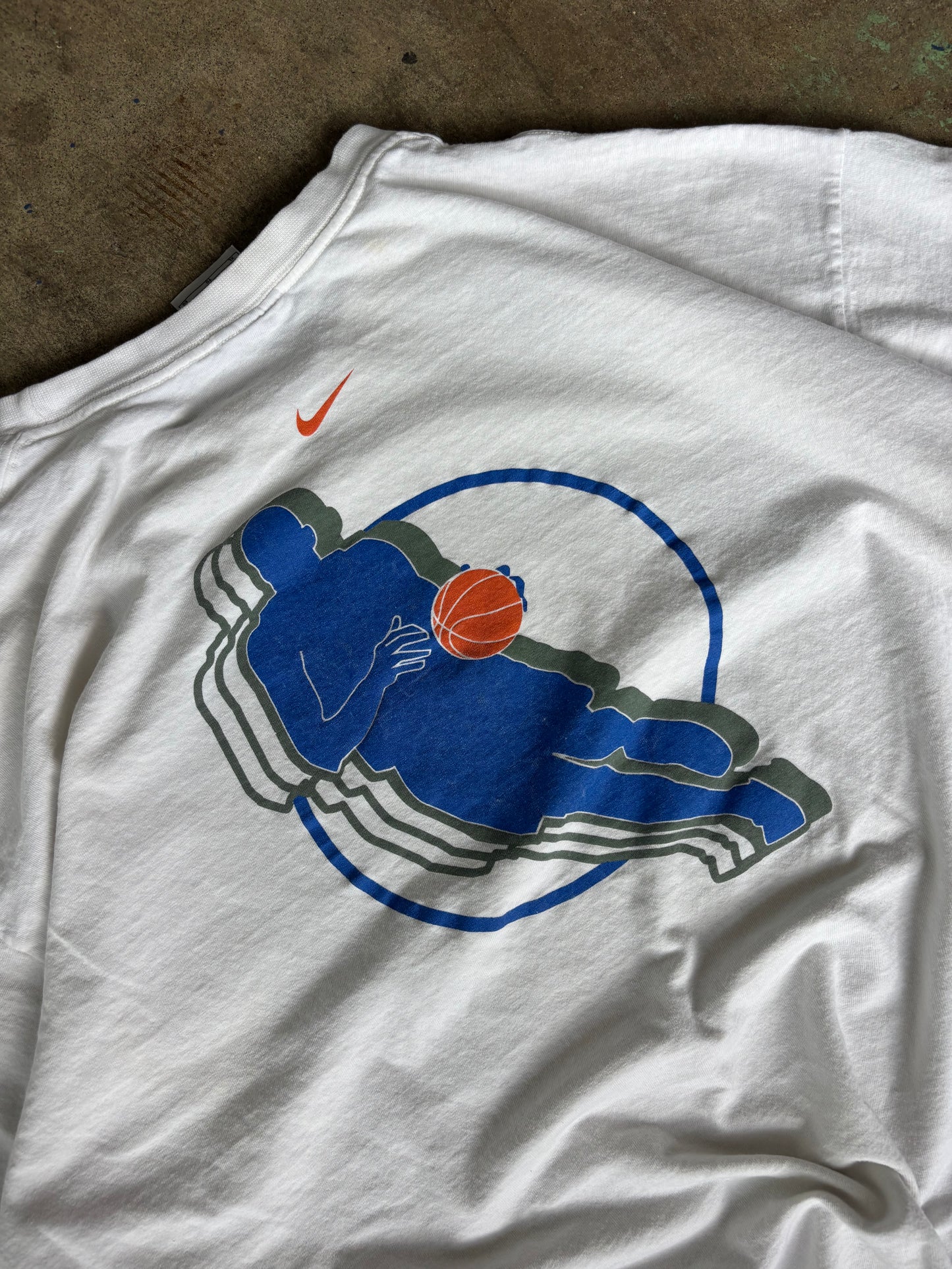 ‘00s Nike Center Swoosh Kentucky Basketball Tee XL