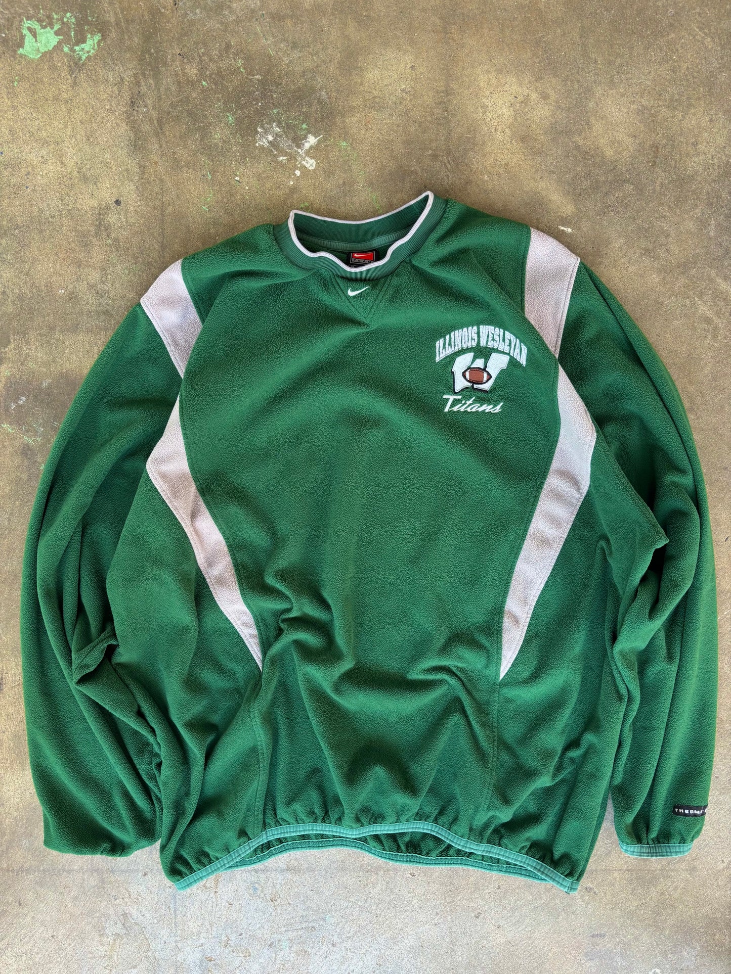 ‘00s Nike Center Swoosh Illinois Windbreaker Sweatshirt XL