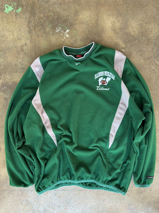 ‘00s Nike Center Swoosh Illinois Windbreaker Sweatshirt XL