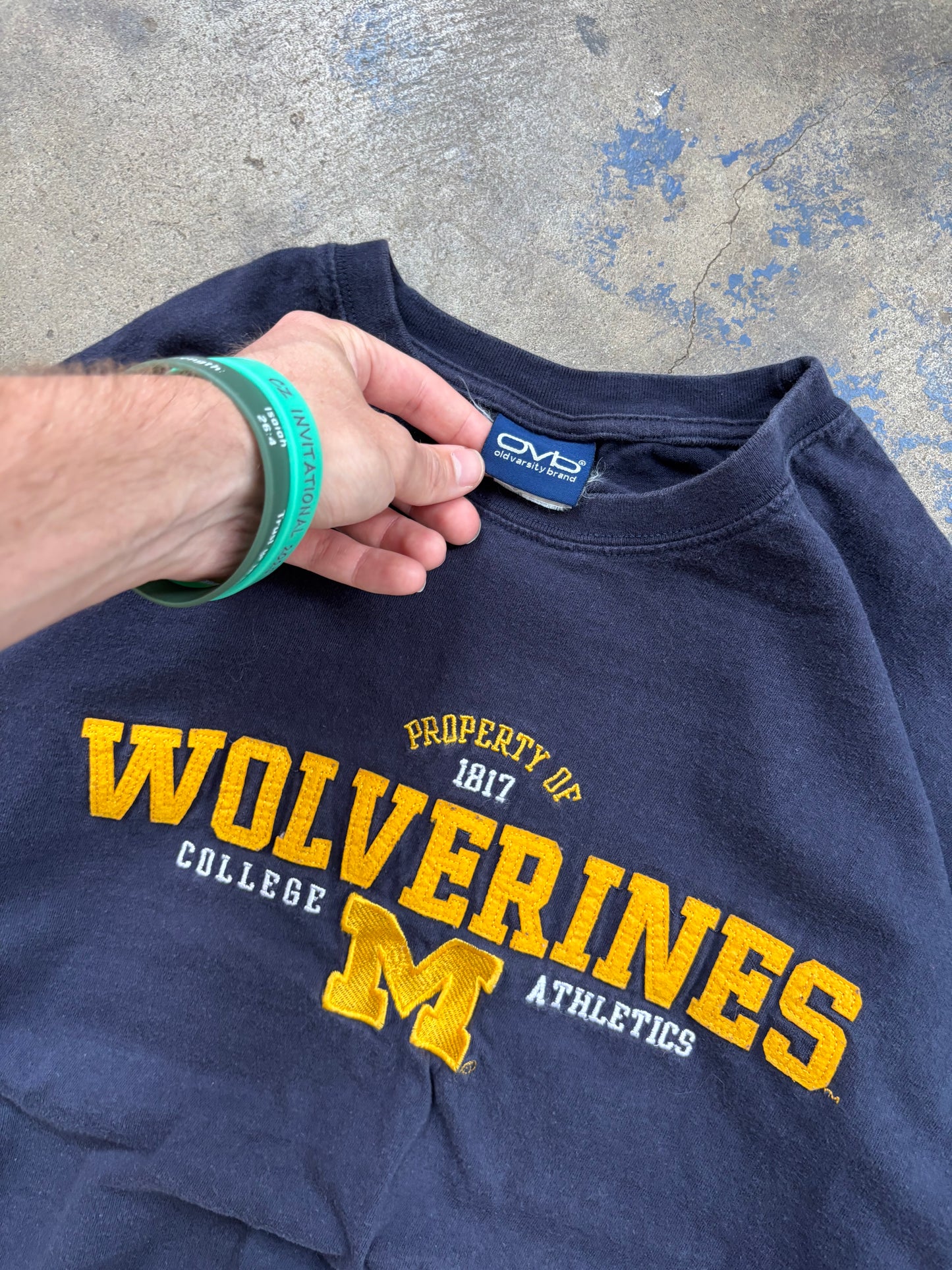 ‘00s Michigan Wolverines Tee Large