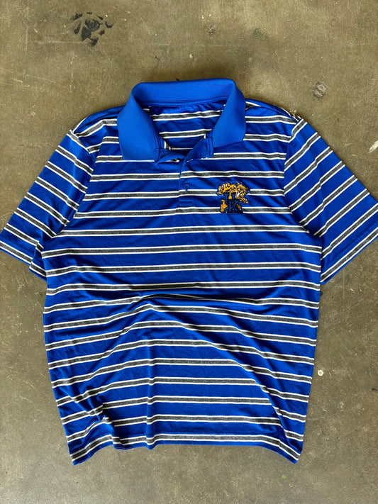 ‘00s Kentucky Striped Polo Medium