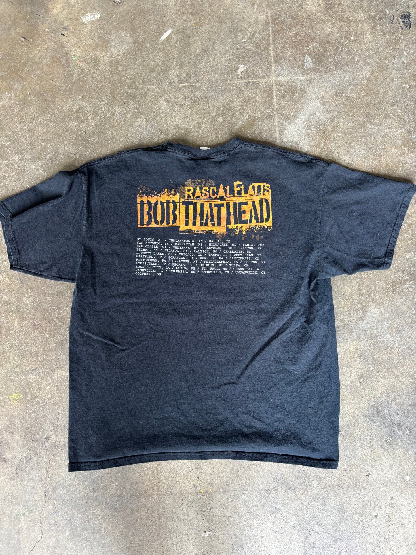 ‘00s Rascal Flatts Concert Band Tee XL