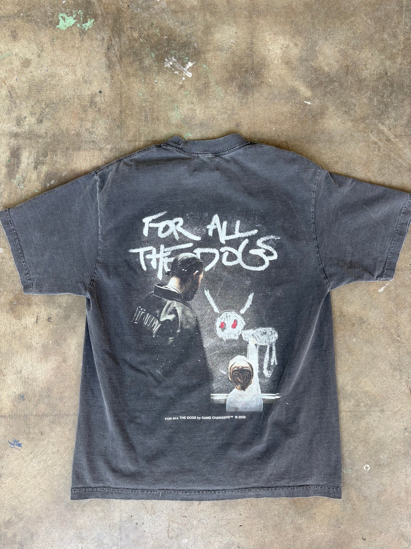 2023 For All The Dogs Drake Graphic Tee Large